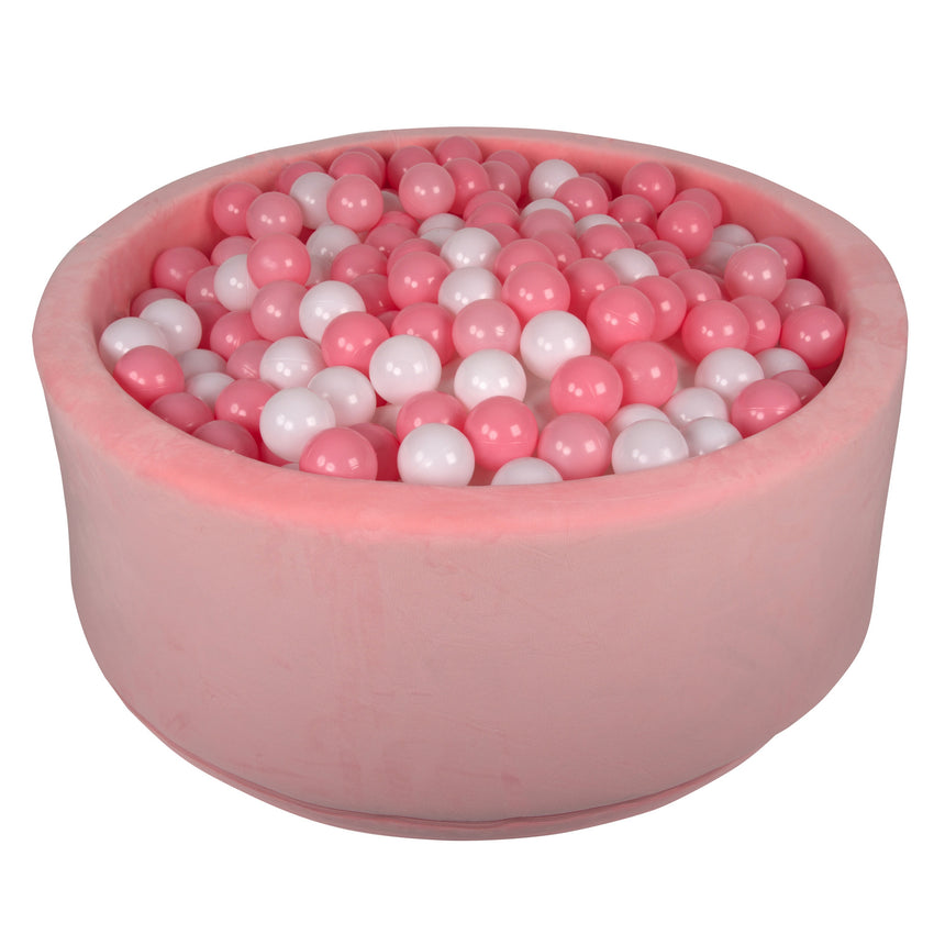Medium Pink Velvet Ball Pit + 200 Balls