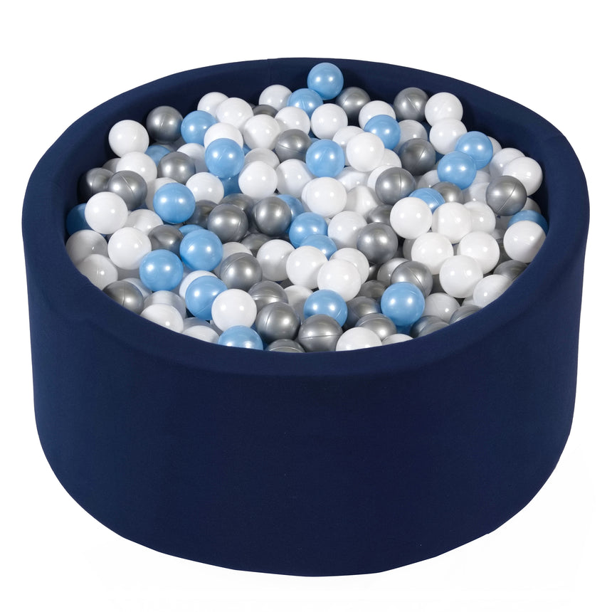 Big Navy Blue Velvet Ball Pit + 300 Balls